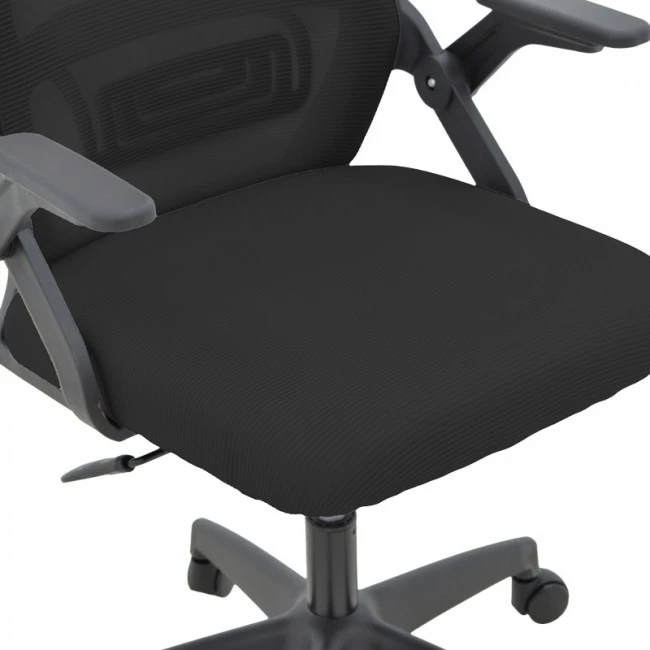 Office chair Peja pakoworld fabric mesh black 58x60x107-117cm
