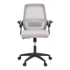 Office chair Reji pakoworld fabric mesh grey-beige and black frame 58x60x89-99cm