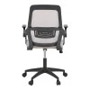 Office chair Reji pakoworld fabric mesh grey-beige and black frame 58x60x89-99cm