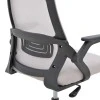 Office chair Reji pakoworld fabric mesh grey-beige and black frame 58x60x89-99cm
