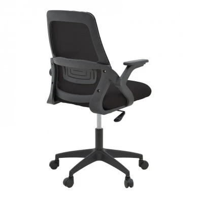 Office chair Reji pakoworld fabric mesh black 58x60x89-99cm