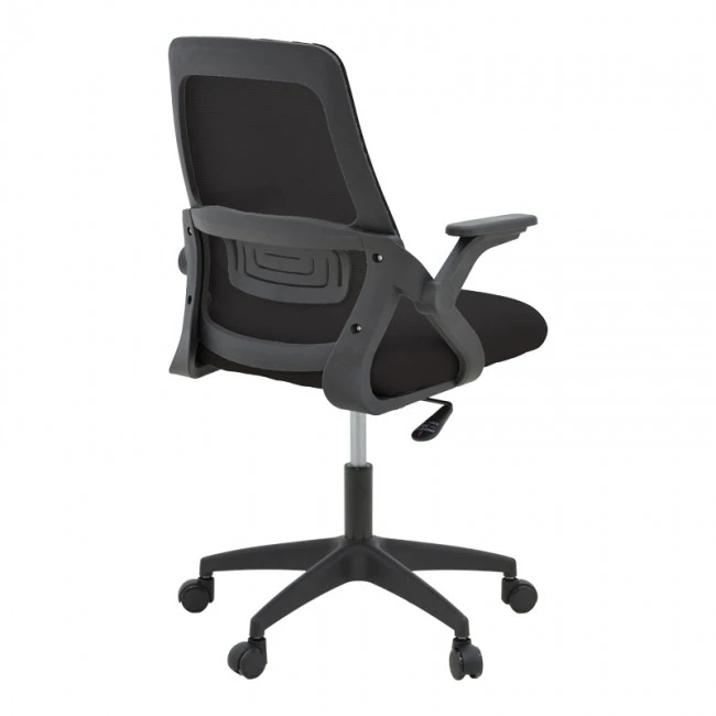 Office chair Reji pakoworld fabric mesh black 58x60x89-99cm