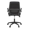 Office chair Reji pakoworld fabric mesh black 58x60x89-99cm