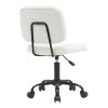 Office chair Sedia pakoworld pu white 50x50x75-85cm