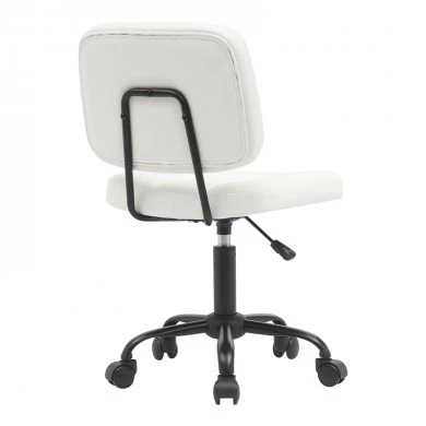 Office chair Sedia pakoworld pu white 50x50x75-85cm