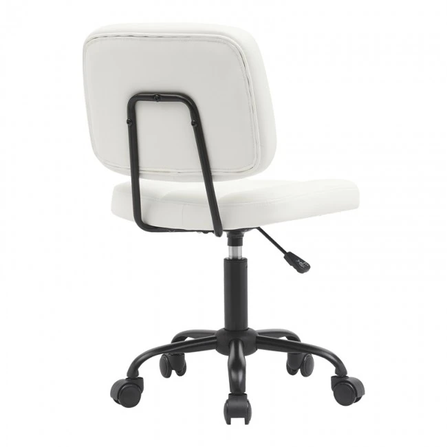 Office chair Sedia pakoworld pu white 50x50x75-85cm