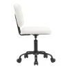 Office chair Sedia pakoworld pu white 50x50x75-85cm