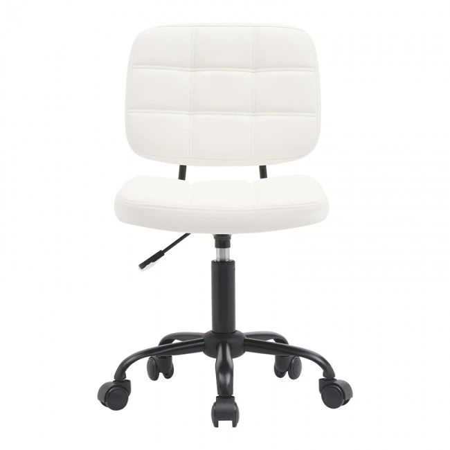 Office chair Sedia pakoworld pu white 50x50x75-85cm