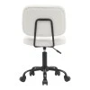 Office chair Sedia pakoworld pu white 50x50x75-85cm