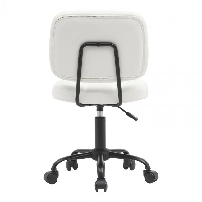 Office chair Sedia pakoworld pu white 50x50x75-85cm