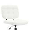 Office chair Sedia pakoworld pu white 50x50x75-85cm