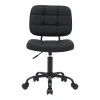 Office chair Sedia pakoworld pu black 50x50x75-85cm