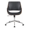 Setulo pakoworld office chair black pu-chrome base 53x61x79-89cm