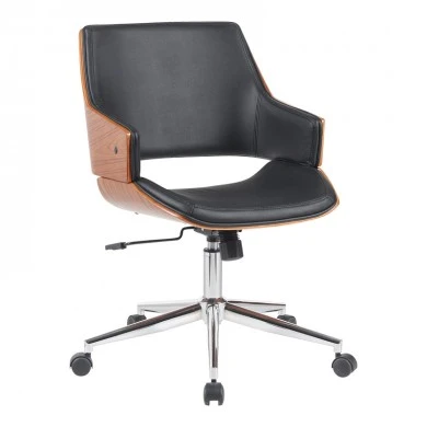 Setulo pakoworld office chair black pu-chrome base 53x61x79-89cm