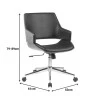 Setulo pakoworld office chair black pu-chrome base 53x61x79-89cm