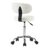 Mafeshi pakoworld pu office-work chair on wheels in white shade 45x44x70-82cm