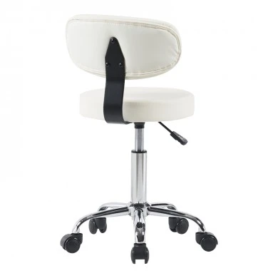 Mafeshi pakoworld pu office-work chair on wheels in white shade 45x44x70-82cm
