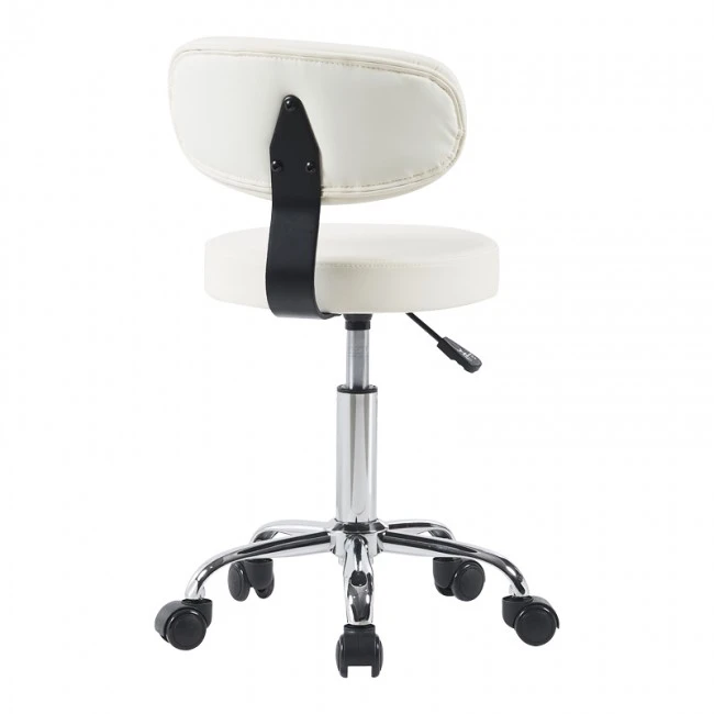 Mafeshi pakoworld pu office-work chair on wheels in white shade 45x44x70-82cm
