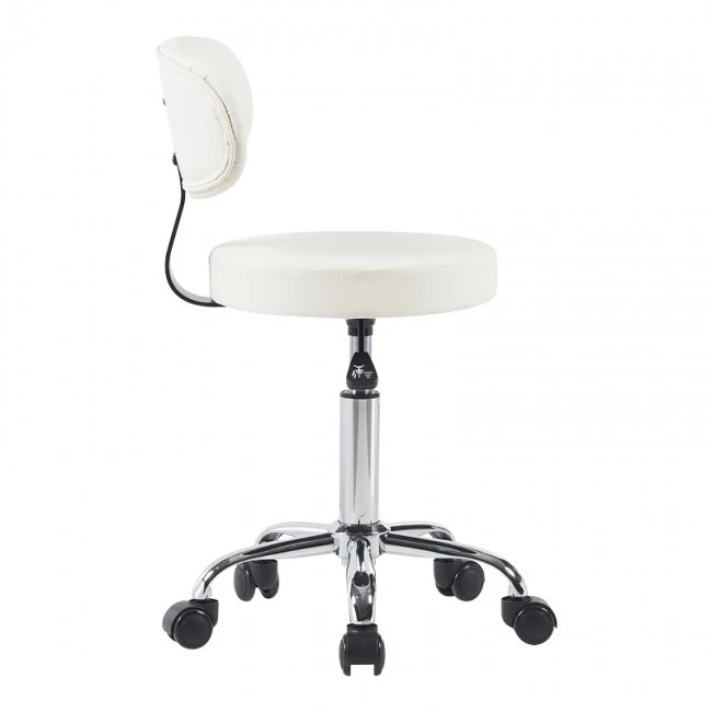 Mafeshi pakoworld pu office-work chair on wheels in white shade 45x44x70-82cm