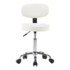 Mafeshi pakoworld pu office-work chair on wheels in white shade 45x44x70-82cm