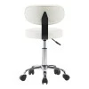Mafeshi pakoworld pu office-work chair on wheels in white shade 45x44x70-82cm