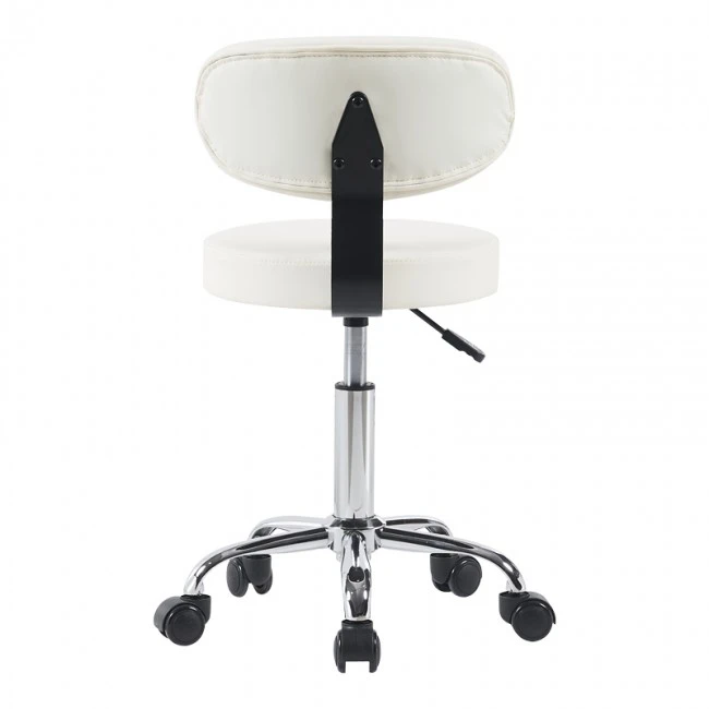 Mafeshi pakoworld pu office-work chair on wheels in white shade 45x44x70-82cm