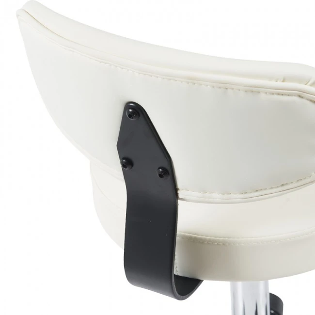 Mafeshi pakoworld pu office-work chair on wheels in white shade 45x44x70-82cm