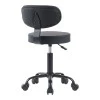 Mafeshi pakoworld pu office-work chair on wheels in black shade 45x44x70-82cm