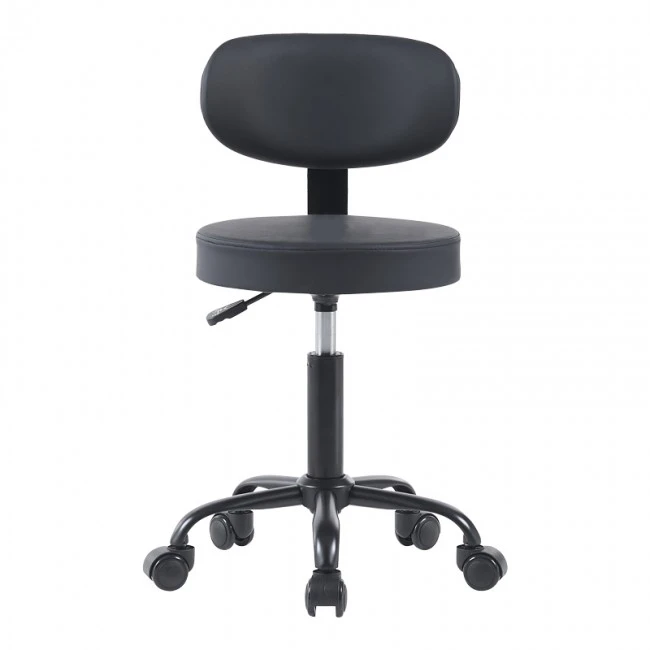 Mafeshi pakoworld pu office-work chair on wheels in black shade 45x44x70-82cm