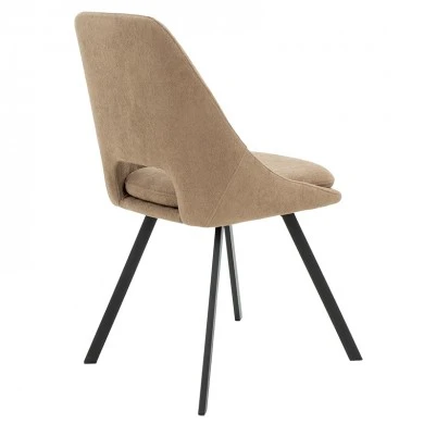 Initiate pakoworld chair fabric brown-leg black