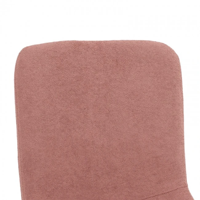 Καρέκλα Gratify pakoworld ύφασμα μπουκλέ σάπιο μήλο-πόδι μαύρο