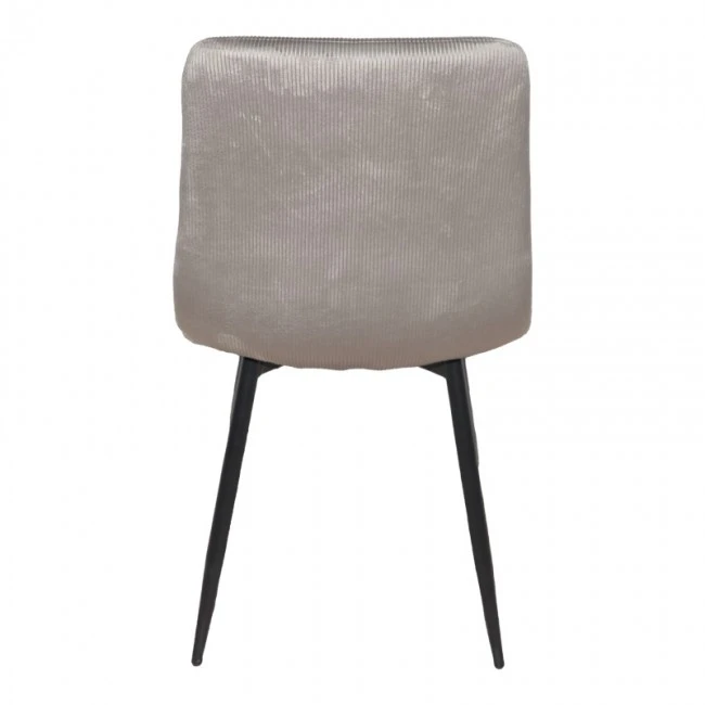 Καρέκλα Grato pakoworld ύφασμα γκρι-πόδι μαύρο μεταλλικό 45.5x53.5x88.5εκ