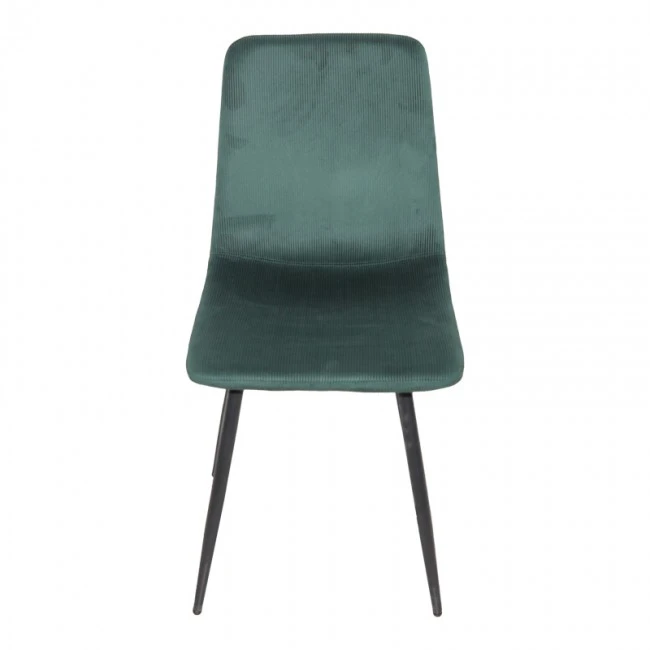 Καρέκλα Grato pakoworld ύφασμα λαδί-πόδι μαύρο μεταλλικό 45.5x53.5x88.5εκ