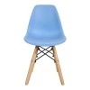 Julita chair for children pakoworld PP blue pp and natural beech wood 35x31x57.5cm