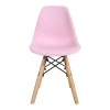 Julita chair for children pakoworld PP pink pp and natural beech wood 35x31x57.5cm