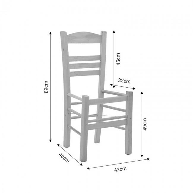 Coffee shop nice chair Ronson pakoworld walnut wood  42x40x89cm