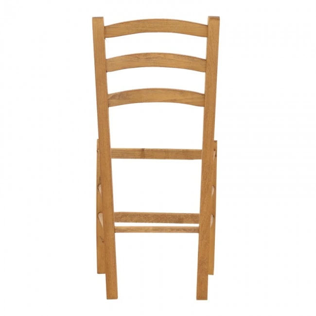 Coffee shop chair Marf pakoworld solid beech wood polish walnut 41x42x92cm