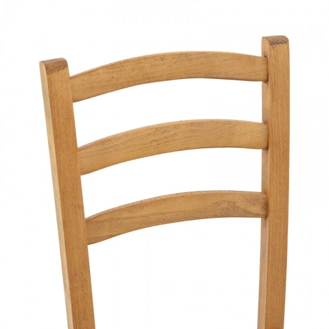 Coffee shop chair Marf pakoworld solid beech wood polish walnut 41x42x92cm