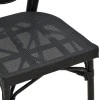 Chair Nacia  pakoworld black aluminum-black  textilene 45x59x85cm