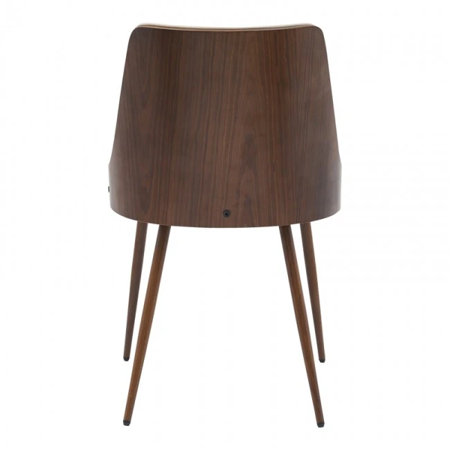 Καρέκλα Korome pakoworld μπεζ pu-πόδι καρυδί μέταλλο 50x58.5x78εκ