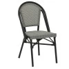 Garden chair Paris pakoworld aluminum black-textilene black and white