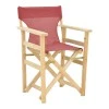 Kompa pakoworld director&#039;s chair  inpainted wood color solid beech wood and burgundy red fabric