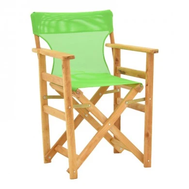 Kompa pakoworld director&#039;s chair natural color solid beech wood and green fabric