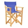 Kompa pakoworld director&#039;s chair natural color solid beech wood and blue fabric