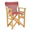 Kompa pakoworld director&#039;s chair natural color solid beech wood and burgundy red fabric