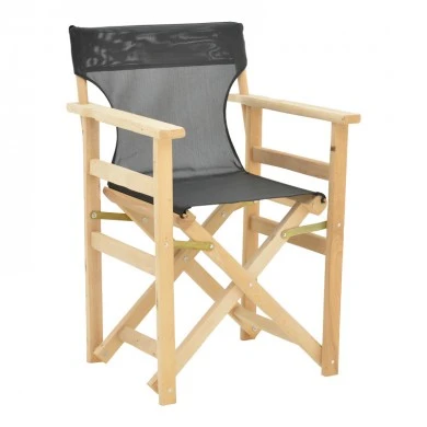 Director&#039;s armchair frame Kompa pakoworld solid beech wood inpainted wood color 56.5x54x88cm