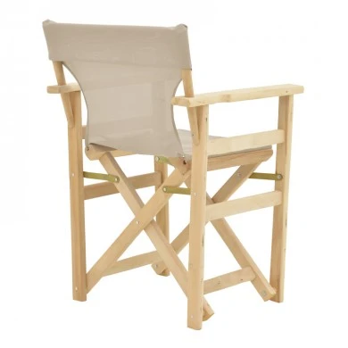 Director&#039;s armchair frame Kompa pakoworld solid beech wood inpainted wood color 56.5x54x88cm