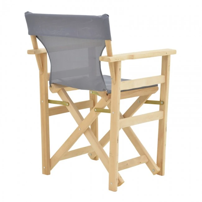 Director&#039;s armchair frame Kompa pakoworld solid beech wood inpainted wood color 56.5x54x88cm