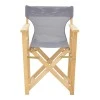 Director&#039;s armchair frame Kompa pakoworld solid beech wood inpainted wood color 56.5x54x88cm