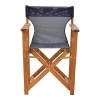 Kompa pakoworld director&#039;s chair, solid beech wood, walnut - Nexus black fabric